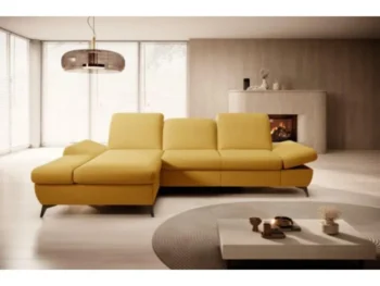 Kotna sedežna garnitura HARP je popolna kombinacija udobja ter sodobnega stila. Trpežen oblazinjen material na voljo v različnih barvah. Sedežna je