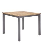 KOVINSKA MIZA NATERIAL ORIS 89X89 ALU + EVKALIPTUS