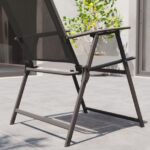 KOVINSKA VRTNA GARNITURA DOMA 150X80 JEKLO TEMNO SIV – dodatni pogled 6