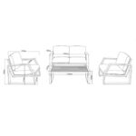 KOVINSKA VRTNA GARNITURA FZA00445SET-S – dodatni pogled 12