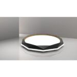 LED STROPNA SVETILKA VALENTINA PVC D500 36W 4000LM 4000K IP20 BLACK
