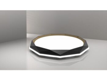 LED STROPNA SVETILKA VALENTINA PVC D500 36W 4000LM 4000K IP20 BLACK