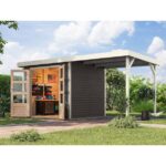 LESENA VRTNA HIŠKA KARIBU JUPITER 3 242X217X211 B-BELA – hiska