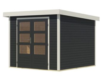 LESENA VRTNA HIŠKA KARIBU JUPITER 3.5 C 242X242X211 BELA