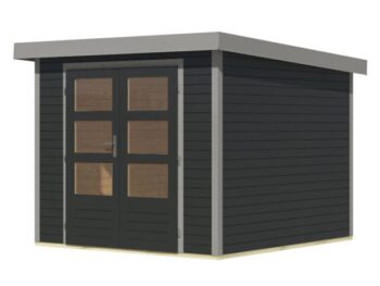 LESENA VRTNA HIŠKA KARIBU JUPITER 3.5 C 242X242X211 SIVA