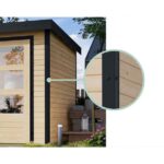 LESENA VRTNA HIŠKA KARIBU JUPITER B 209X214X218 ANTRACIT – hiska