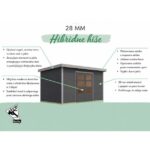 LESENA VRTNA HIŠKA KARIBU PLUTO 1 A BARVA LESA+ ANTRACIT KOVINA – hiska