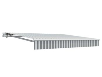 MARKIZA, TENDA NATERIAL CALIMA 400X300 CM BELO/SIVA, ROČNA