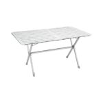 MIZA ZA KAMPIRANJE BRUNNER MIZA GAPLESS LEVEL 6 SREBRNA, 140X81X70 CM