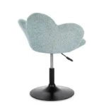 Nastavljiv fotelj FLEUR aquamarin, eleganten fotelj z moderno zasnovo in kakovostno izdelavo. Konstrukcija je izdelana iz kromiranega jekla, ki zagotavlja