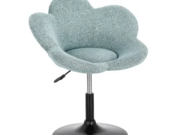 Nastavljiv fotelj FLEUR aquamarin, eleganten fotelj z moderno zasnovo in kakovostno izdelavo. Konstrukcija je izdelana iz kromiranega jekla, ki zagotavlja