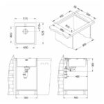 NERJAVNO POMIVALNO KORITO ALVEUS PURE 30, SATIN 515X525 MM – dodatni pogled 2