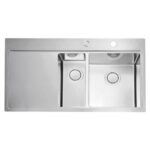 NERJAVNO POMIVALNO KORITO ALVEUS PURE UP 60, SATIN 980X525 MM DESNI – dodatni pogled 1