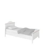 Otroška soba PINKY je sestavljena iz kar 8 kosov pohištva. Sestavljena je iz: postelja z vključeno vzmetnico Bonell 90 x 200, 1x predal pod posteljo, 1x