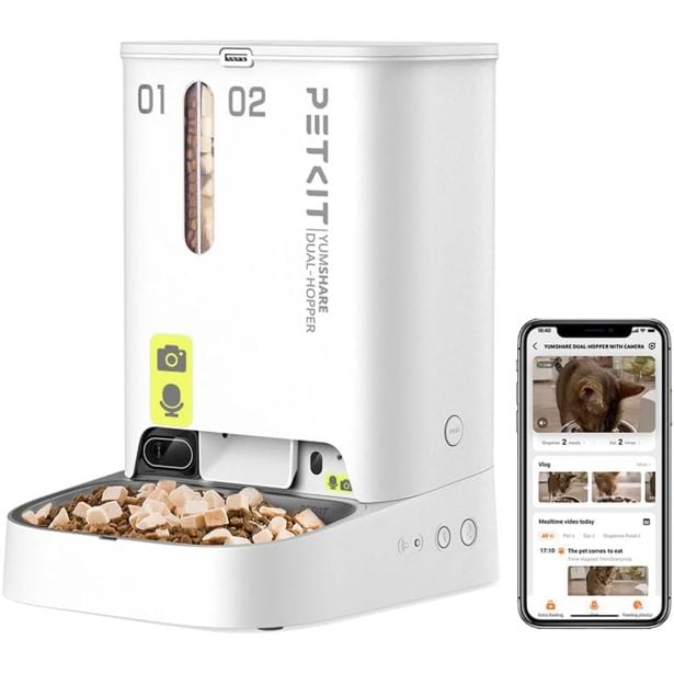 PAMETNI DOZIRNIK HRANE, ZA PSE / MAČKE PETKIT YUMSHARE DUAL HOPPER PAMETNI DOZIRNIK HRANE, ZA PSE / MAČKE PETKIT YUMSHARE DUAL HOPPER