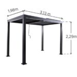 PERGOLA NATERIAL CLIMA ORIGIN BIOCLIMATIC ALU 313X198 TEMNO SIVA – dodatni pogled 5