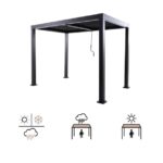 PERGOLA NATERIAL CLIMA ORIGIN BIOCLIMATIC ALU 313X198 TEMNO SIVA – dodatni pogled 6