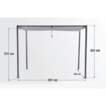 PERGOLA NATERIAL HORALI 200X300 ZLOŽLJIVA STREHA – zlozljiva