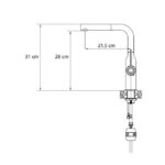 PIPA KUHINJSKA QUADRON ANGELINA INOX – dodatni pogled 1