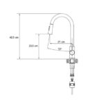 PIPA KUHINJSKA QUADRON JULIA INOX – dodatni pogled 3