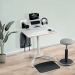 PISALNA MIZA LEITZ COSY-WOW ERGO 80X60CM DVIŽNA BELA NA KOLEŠČKIH – dvizna kolesckih