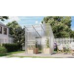 POLIKARBONATNI RASTLINJAK VITAVIA PALMA 4450 HKP 6 MM,BARVA ELOKSIRANO ALUMINIJ – dodatni pogled 2