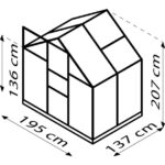 RASTLINJAK, VOLTE PLOŠČE VITAVIA PLANET 2500 HKP 6MM, 1,95X1,31M ČRNA - RASTLINJAK+OKVIR ZA TEMELJ – plosce crna rastlinjakokvir