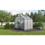 RASTLINJAK, VOLTE PLOŠČE VITAVIA PLANET 3800 HKP 6MM, 1,95X1,95 SMARAGDNA - RASTLINJAK+ OKVIR ZA TEMELJ – plosce