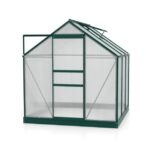 RASTLINJAK, VOLTE PLOŠČE VITAVIA PLANET 3800 HKP 6MM, 1,95X1,95 SMARAGDNA - RASTLINJAK+ OKVIR ZA TEMELJ