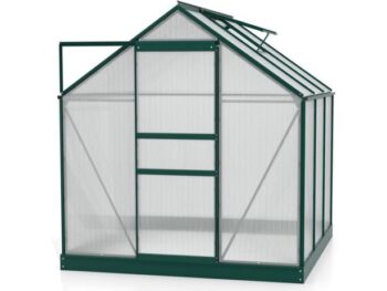 RASTLINJAK, VOLTE PLOŠČE VITAVIA PLANET 3800 HKP 6MM, 1,95X1,95 SMARAGDNA - RASTLINJAK+ OKVIR ZA TEMELJ