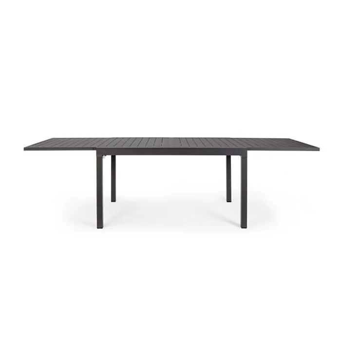 Raztegljiva miza PELAGIUS 135-270X90 antracit, izdelek je izdelan iz kakovostnega aluminija, prašno barvanega s poliestrskim premazom, ki zagotavlja sodoben