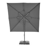 SENČNIK NATERIAL STRAN.SONO II LED 290X290 T.SIV, ALU, JEKLO 250G – sencnik