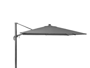 SENČNIK NATERIAL STRAN.SONO II LED 290X290 T.SIV, ALU, JEKLO 250G