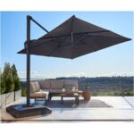 SENČNIK NATERIAL STRAN.SONO II LED 290X290 T.SIV, ALU, JEKLO 250G – sencnik