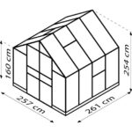 STEKLEN RASTLINJAK VITAVIA OLYMP 6700 ESG 3MM 254X257X258 – dodatni pogled 1