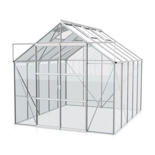 STEKLEN RASTLINJAK VITAVIA URAN 8300 ESG 3 MM ALUMINIJ 246X257X321