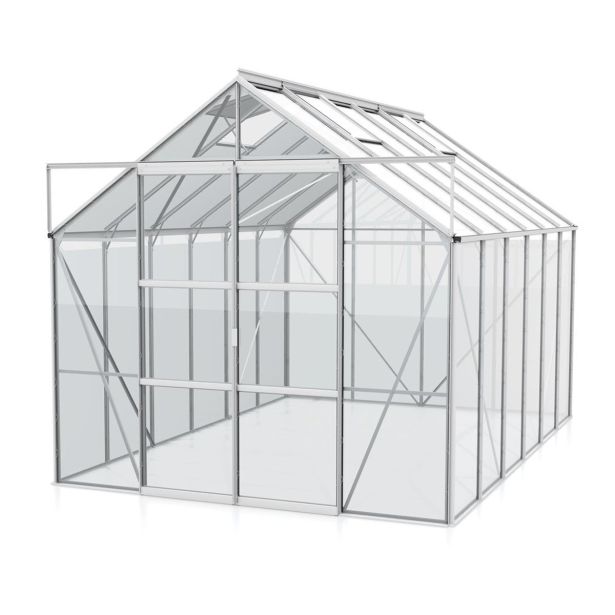 STEKLEN RASTLINJAK VITAVIA URAN 9900 ESG 3 MM ALUMINIJ 246X257X383