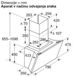 STENSKA KUHINJSKA NAPA BOSCH DWK81AN60 – dodatni pogled 6