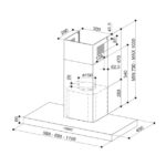 STENSKA KUHINJSKA NAPA FABER STILO COMFORT BK MATT A60 – dodatni pogled 1