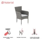 STOL IZ UMETNEGA RATANA NATERIAL DRIOS ALU TEMNO SIV – dodatni pogled 13