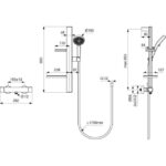 TUŠ SISTEM IDEAL STANDARD CT ALU+ RENO 600 2F/100 IF/1750 8L SI – tus 2f100 if1750