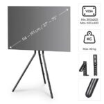 TV STOJALO, PROSTOSTOJEČE STOJALO, NASTAVLJIVA VIŠINA, 191 CM (75") DO 40 KG – HAMA – prostostojece visina