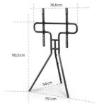 TV STOJALO, PROSTOSTOJEČE STOJALO, NASTAVLJIVA VIŠINA, 191 CM (75") DO 40 KG – HAMA – prostostojece visina