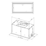 VGRADNA KUHINJSKA NAPA CIARKO DESIGN DUO 55 CM, BELA – dodatni pogled 6