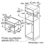VGRADNA PARNA PEČICA BOSCH CSG7361B1 – pecica