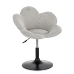 Nastavljiv fotelj FLEUR temno bež, eleganten fotelj z moderno zasnovo in kakovostno izdelavo. Konstrukcija je izdelana iz kromiranega jekla, ki zagotavlja