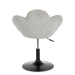 Nastavljiv fotelj FLEUR temno bež, eleganten fotelj z moderno zasnovo in kakovostno izdelavo. Konstrukcija je izdelana iz kromiranega jekla, ki zagotavlja