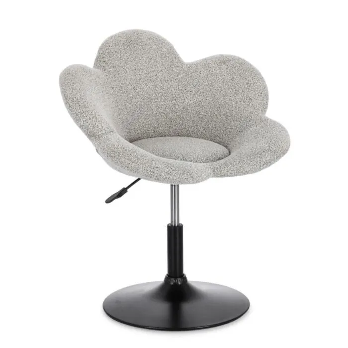 Nastavljiv fotelj FLEUR temno bež, eleganten fotelj z moderno zasnovo in kakovostno izdelavo. Konstrukcija je izdelana iz kromiranega jekla, ki zagotavlja