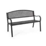 Vrtna klop LIZETTE antracit je narejena iz jekla z mat končno oblogo. Material: - Jeklo Barva: - Antracit Dimenzije: širina: 123cm globina: 55cm višina: