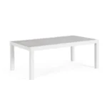 Vrtna mizica KLEDI 120x70 bela ima aluminjasti okvir, prašno barvana (poliester) ter vsebuje zgornjo keramiko. Prednost prašno barvanega aluminijastega
